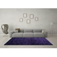 thumbnail image 3 of Ahgly Company Indoor Square Abstract Purple Modern Area Rugs, 4' Square, 3 of 4