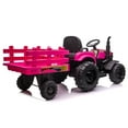 thumbnail image 5 of Eastvita 12V Ride-On Tractor w/Trailer, Dual 40W Motors, LED, USB, MP3, 5 of 8