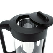 The London Sip Cold Brew Coffee Maker, 1500ml Cold Brew Pitcher with 304 Stainless Steel Filter, Borosilicate Glass Iced Coffee Pitcher with Handle & Pour Spout, Reusable Cold Brewer for Coffee & Tea