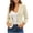 Blazers for women Beige, variant on Blazers for Women Business Casual Solid Color Long-Sleeve Notched Collar Blazer with Fake Pockets and Buttons Brown S