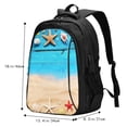 thumbnail image 5 of Fuzoiu Boards and Beach Print USB Backpack with Charging Port,Laptop Backpack,Business Travel Durable Laptops Backpack, for School, Work, Travel & Outdoor Activities, 5 of 7