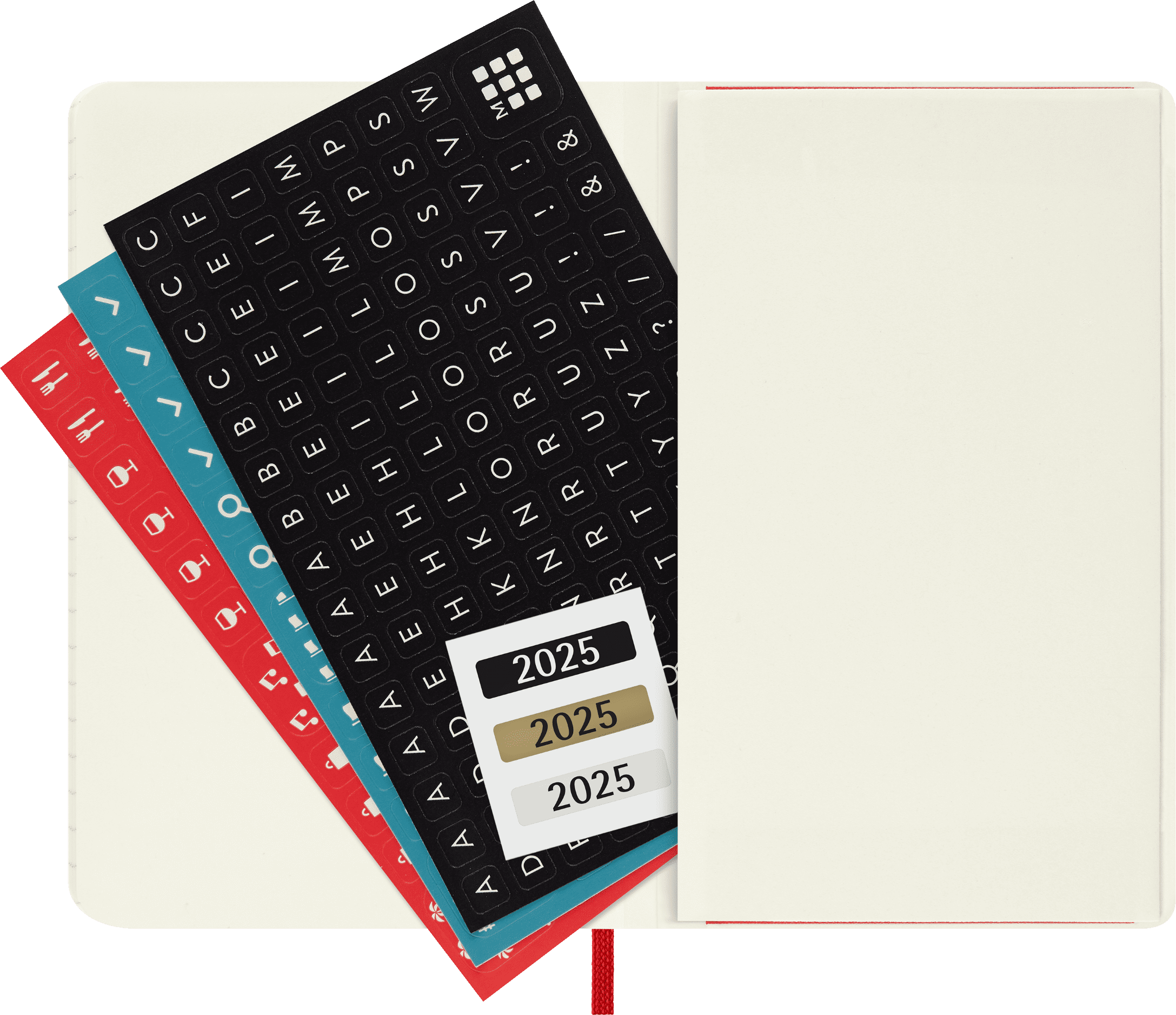 Moleskine Classic 12 Month 2025 Weekly Planner, Soft Cover, Pocket (3.5" x 5.5"), Scarlet Red, 144 Pages