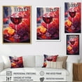 thumbnail image 4 of Designart "Spirited Sangria" Wine Wall Art Living Room, 4 of 7