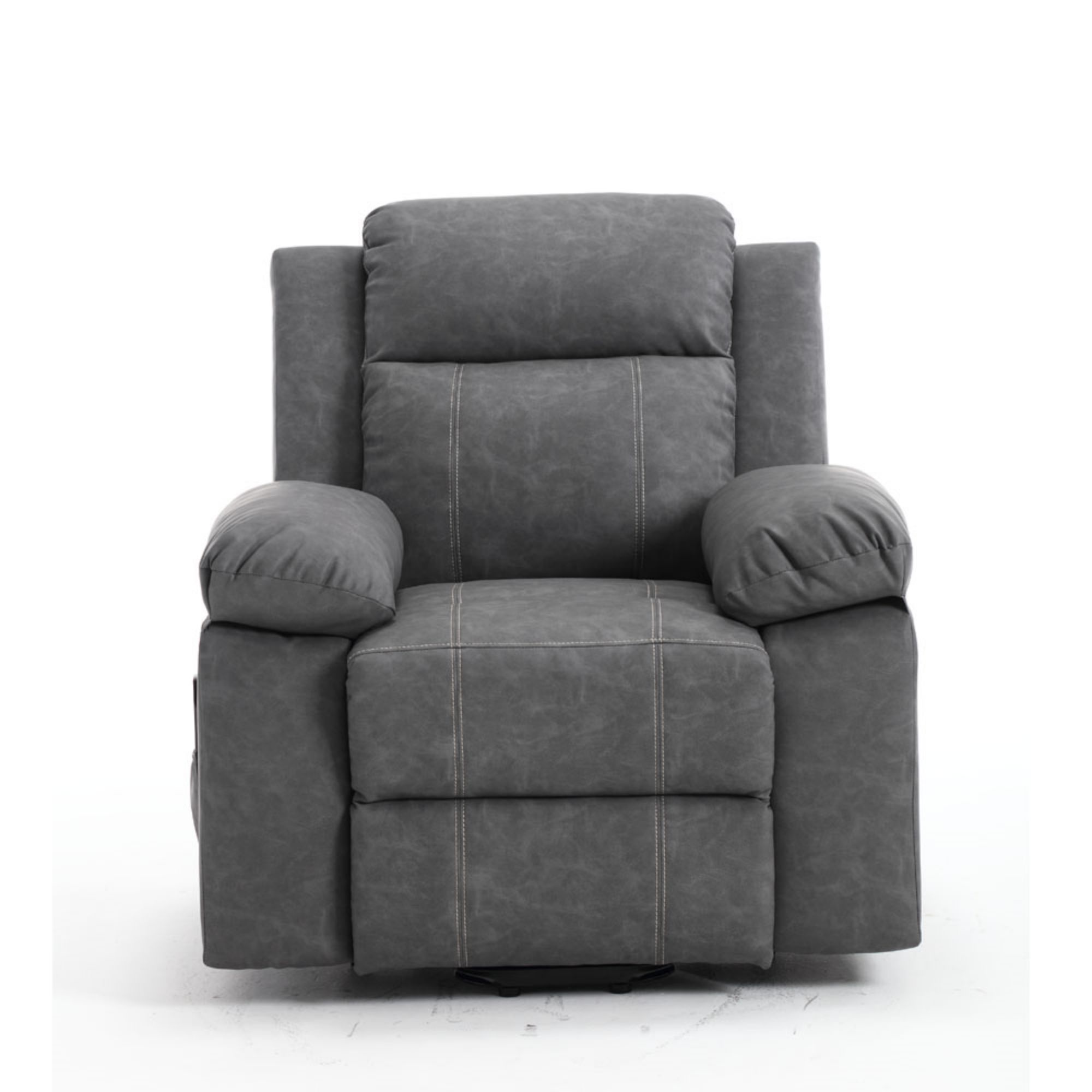 PAPROOS Recliner Chair, Electric Power Lift Recliner with Heat Therapy and Massage Function, Large Size Lift Chair with Remote and Side Pocket, Oversized Power Reclining Sofa, Gray Blue