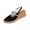 Black, variant on Abtuhar Women's Wedges Shoes Solid Color Pointed Toe Closed Toe Back Open