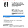 thumbnail image 2 of Front and Rear Strut and Coil Spring Assembly Kit - 4 Piece - Compatible with 2011 - 2016 Hyundai Elantra Sedan (Excludes Hatchback Models) 2012 2013 2014 2015, 2 of 2