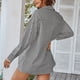 thumbnail image 3 of Camisa informal para mujer, blusa de manga larga con solapa y rayas para mujer, valor excepcional, 3 of 7