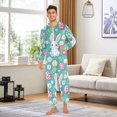 thumbnail image 6 of FORMRS Onesies Pajama for Adults Unisex Hoodie Winter Jumpsuit One Piece Sleepwear, Sizes S-2XL, Cartoon Easter Bunny, 6 of 7