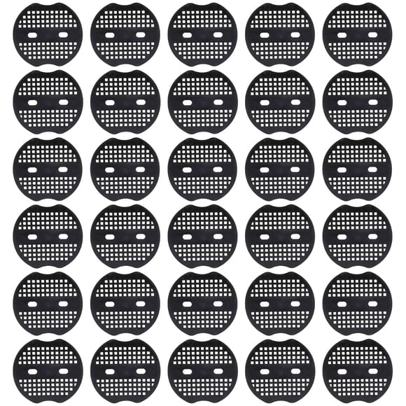 AURARMLET 100pcs Garden Staples Pads For Fixing Lawn Fabric In Black PP