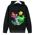 thumbnail image 4 of Ropa infantil de Naruto 2024, sudaderas con capucha para niños y niñas, estampado de dibujos animados, primavera y otoño, sudaderas de Sonic para niños mayores, 4 of 5
