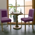 thumbnail image 3 of Vintage Dining Room Chair Covers Set of 8, Purple Greece Pattern Linen Texture Country Stretch Chair Slipcovers Removable Washable Seat Cover Chair Protectors for Kitchen Home, Hotel Banquet, 3 of 6
