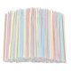 thumbnail image 1 of 500pcs Plastic Drinking Straws 8 Inches Long Multi-Colored Striped Bedable, 1 of 5