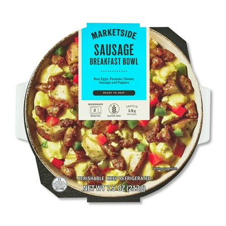 Marketside Ready to Heat Sausage Breakfast Bowl, 7.5 oz (Refrigerated)
