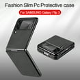 thumbnail image 2 of for Samsung Galaxy Z Flip 3 Case, Carbon Fiber Leather Slim Protective Cover, Full Protection Strong Impact Resistance Smartphone Protection for Samsung Galaxy Z Flip 3 5G, Black, 2 of 6