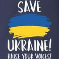 thumbnail image 3 of CafePress - Save Ukraine Raise Your Voices Long Sleeve Dark T - Long Sleeve Dark T-Shirt, 3 of 4