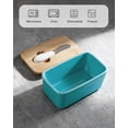 thumbnail image 6 of Butter Dish with Lid: Butter Dish for Countertop - Ceramic Butter Keeper Container with Knife and High-Quality - Silicone Sealing Butter Box for Home Decor Good Kitchen GiftButter tray, 6 of 7