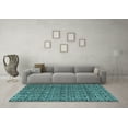 thumbnail image 3 of Ahgly Company Indoor Rectangle Abstract Light Blue Modern Area Rugs, 3' x 5', 3 of 4