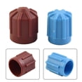 thumbnail image 5 of Pair Auto AC A\/C Valve Cap Refrigerant Valve High\/Low Voltage R134a Dust Cover, 5 of 11