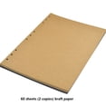 thumbnail image 4 of Injueey Paquete de 2 álbumes de fotos de hojas sueltas, cubierta de imagen de crecimiento de bebé, pintura para el hogar, bocetos, álbum de cartulina Papel kraft, 4 of 6