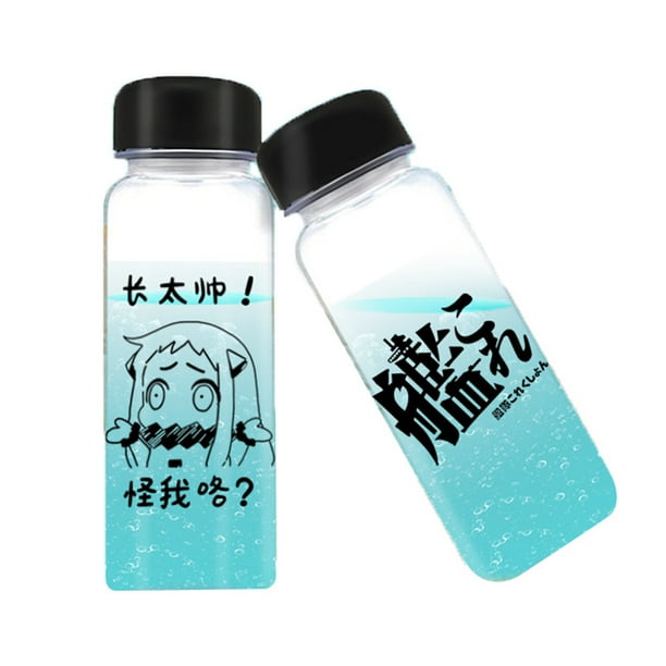 Ailin Online Japanese Anime Glass Water Bottle 14oz Non Toxic BPA Free