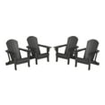 thumbnail image 3 of WestinTrends Nantucket Outdoor Patio HDPE Resin Folding Adirondack Chairs With Cup Holder and Phone Holder (Set of Four), Gray, 3 of 17
