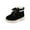 Black, variant on Odeerbi Girls Ankle Boots Toddler Shoes Boys Girls British Style Knitted Elasti ed Laceing Non Slip Thicken Keep Warm Comfortable Boots