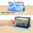 thumbnail image 5 of Dteck Flip Case for All-New Kindle Fire HD 10 2021/Fire HD 10 Plus 2021 (11th Generation), Premium PU Leather Multi-Angle Folio Cover with Card Holder Auto Wake Sleep,03# Blue Butterfly, 5 of 6