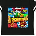 thumbnail image 4 of Inktastic I'm Four Comic Book Boys or Girls Toddler T-Shirt, 4 of 5