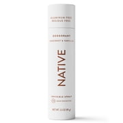 Native Deodorant & Body Spray, Aluminum Free, Coconut & Vanilla, for Women and Men, 3.5 oz