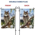 thumbnail image 6 of America Forever Winter Owl Garden Flag Double Sided Vertical Decorative 12.5 x 18 inches for Outdoor, Yard, Porch Happy Holidays Merry Christmas Snowfall Mountain Garden Flag, 6 of 7