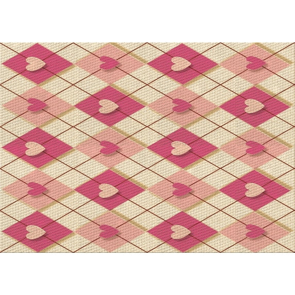 Ahgly Company Machine Washable Indoor Rectangle Transitional Deep Peach Orange Area Rugs, 2' x 3'