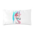 thumbnail image 1 of RYLABLUE Taie d'Oreiller Licorne dans les Écouteurs Impression Recto-Verso 20x30 Pouces, 1 of 1