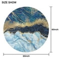 thumbnail image 6 of Modern Gold Blue Marble Round Table Cloth,Wrinkle Resistant Table Cover with Polyester,Waterproof Reusable Tableclothes for Easter Birthday Picnic Wedding (Round,60x60inch), 6 of 6
