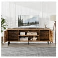 thumbnail image 2 of TV Stand, 58 Inch Entertainment Center with 2 Doors and 2 Storage Cabinets for TV up to 65 inch, TV Console Table for Living Room, Bedroom, Office (Vintage Brown), 2 of 7