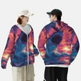 thumbnail image 4 of Lsque Hawaiian Island Beach Shark UPF 50+ Lightweight Sun Protection Men's Women's Long Sleeve Shirt, Hoodie Performance -XX-Large, 4 of 9