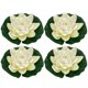 thumbnail image 1 of 4 piezas de flores de loto artificiales de plástico para acuario al aire libre, planta de paisajismo, simulación, 1 of 8