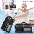 thumbnail image 6 of Dance Bag with Garment Rack, Glitter Black 28" Dance Competition Must Haves Competition Dance Bag with Rack, Costumes Rolling Garment Bags For Travel Collapsible Suitcase for Dancers Performers, 6 of 9