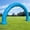 Blue, variant on Wellcomer 25Ft PVC Inflatable Arch , Half-Circle Archway with Built-in Blower - White