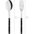 thumbnail image 4 of SABRE PARIS - 2-Piece Serving Set - Bistrot Collection - Large Fork & Large Spoon - Stainless Steel & Nylon - Dishwasher Safe - Black- Brilliant Finish, 4 of 4