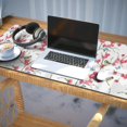 thumbnail image 3 of Long Mouse Pads for Desk,Pioneer Flower Floral Print Pattern Desk Mats on Top Of Desks, Desk Mouse Pad Extra Large with 3mm Non-Slip Base and Stitched Edge for Gaming,Office,Work,Home 35.4"x15.7", 3 of 6