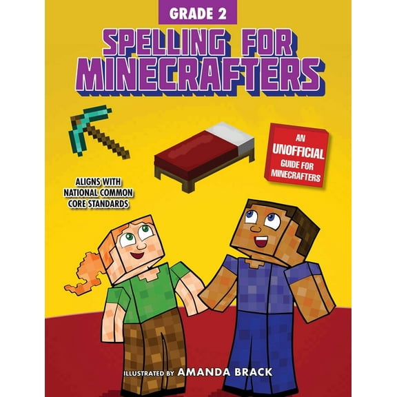 Spelling for Minecrafters: Grade 2, (Paperback)