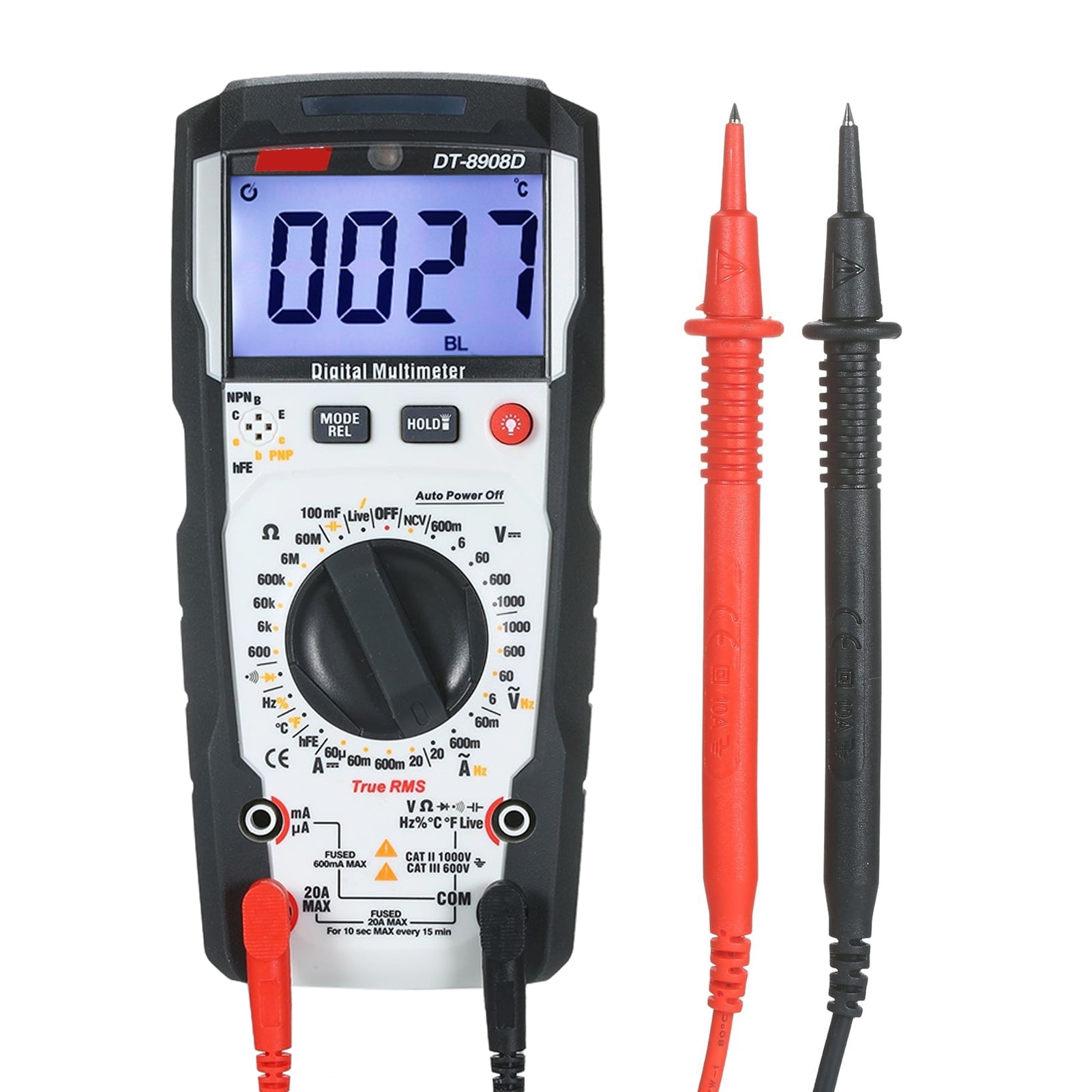 CEM DT8908D 6000 Counts TRMS Multimeter NCV High Portable Manual