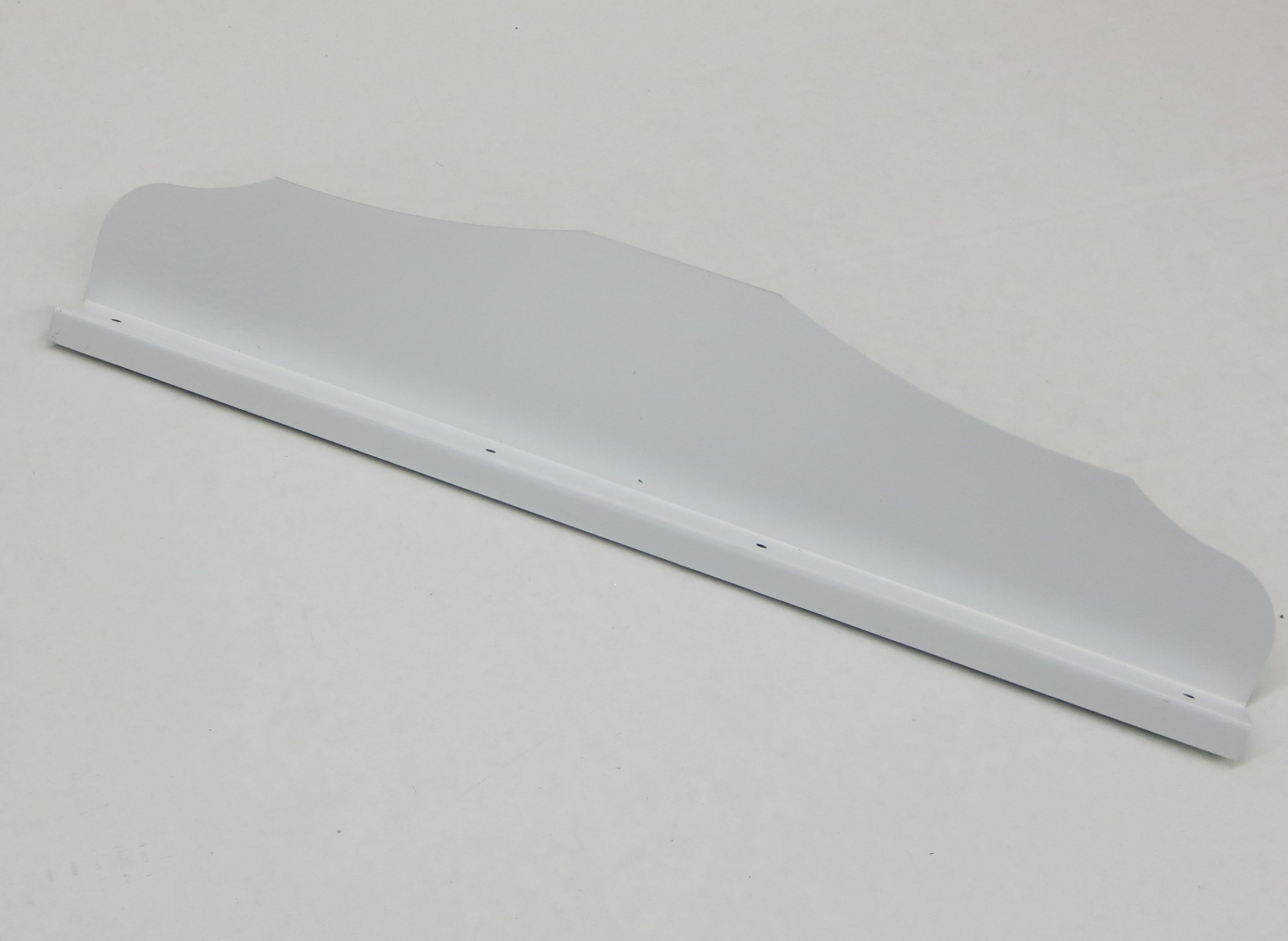 Straight Ornamental Gutter Valley Splash Guard LOW GLOSS WHITE 12 ct