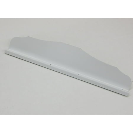 Straight Ornamental Gutter Valley Splash Guard LOW GLOSS WHITE - 12 ct