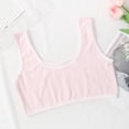 thumbnail image 4 of Xdegoge Girls Training Bra Soft Knit Texture Wireless Bralette Cozy U Neck Tank Top Breathable Stretchy Wide Straps Everyday Wear for Young Teens All Day Soft Support, 4 of 6