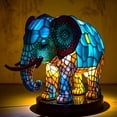 thumbnail image 7 of ACDANC Stained Resin Animal Night Light Resin Stained Glass Bedside Light Home Ornament, 7 of 7