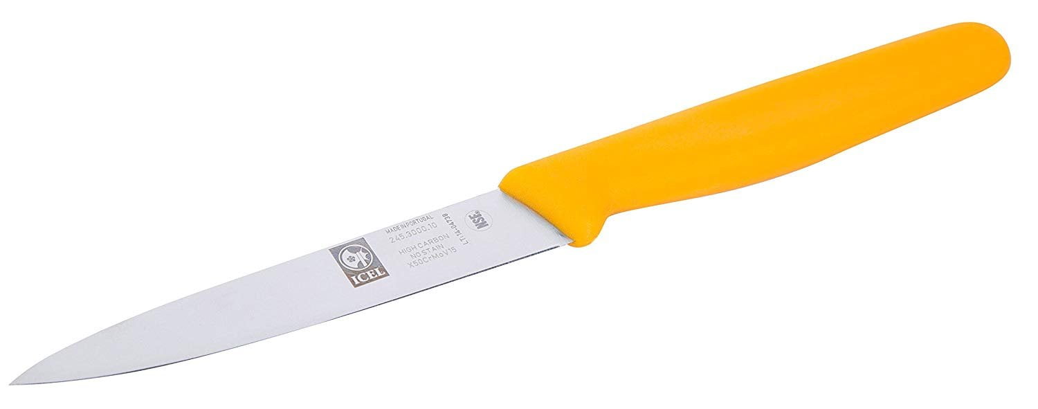 Kitchen-Tool ICEL 4-inch Straight Paring Knife, Yellow