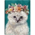thumbnail image 1 of Cuadro Decorativo - Gatito del poder de la flor I Jr  Impresión en canvas, estrechado, 1 of 2