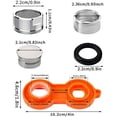 thumbnail image 3 of Juego de 4 aireadores, Acero inoxidable, Plata, 3 of 5