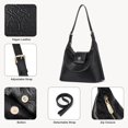 thumbnail image 3 of Crossbody Hobo Bag for Women Trendy Leather Shoulder Purses Adjustable Strap, 3 of 6
